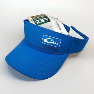 Drake DPF Performance Fishing Visor Blue Ripstop Adjustable Hat Cap Mens NWT New